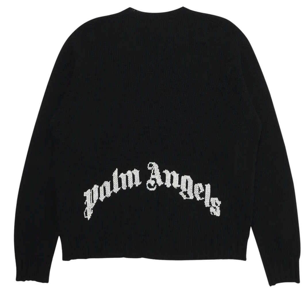Palm Angels Rec Logo Sweater Black/White