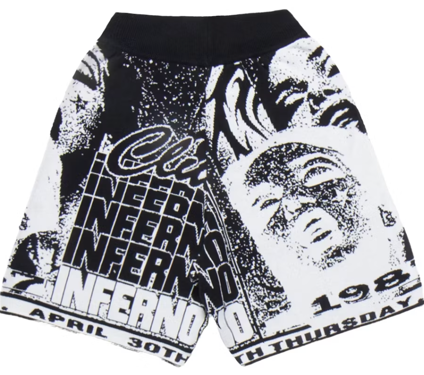 Renowned Club Inferno Knit Shorts Black