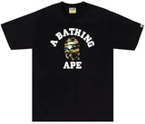 BAPE 1st Camo College Tee 'Black/Yellow' (USED)