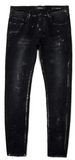 Purple Brand P001 Black Wash Metallic Silver