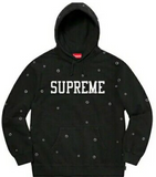 Supreme Eyelet Hooded Sweatshirt Black USED