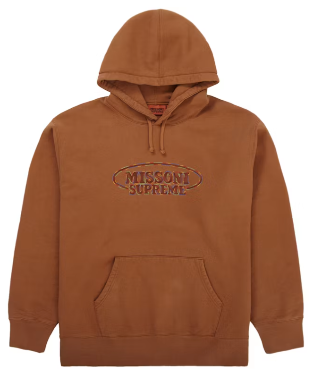 Supreme Missoni Hooded Sweatshirt Brown