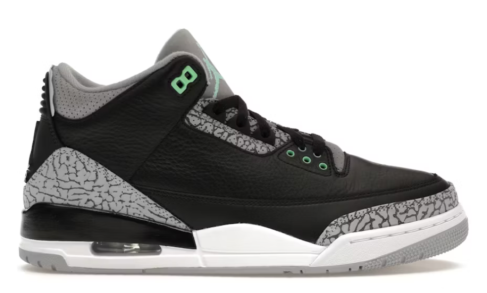 Jordan 3 Retro Green Glow USED