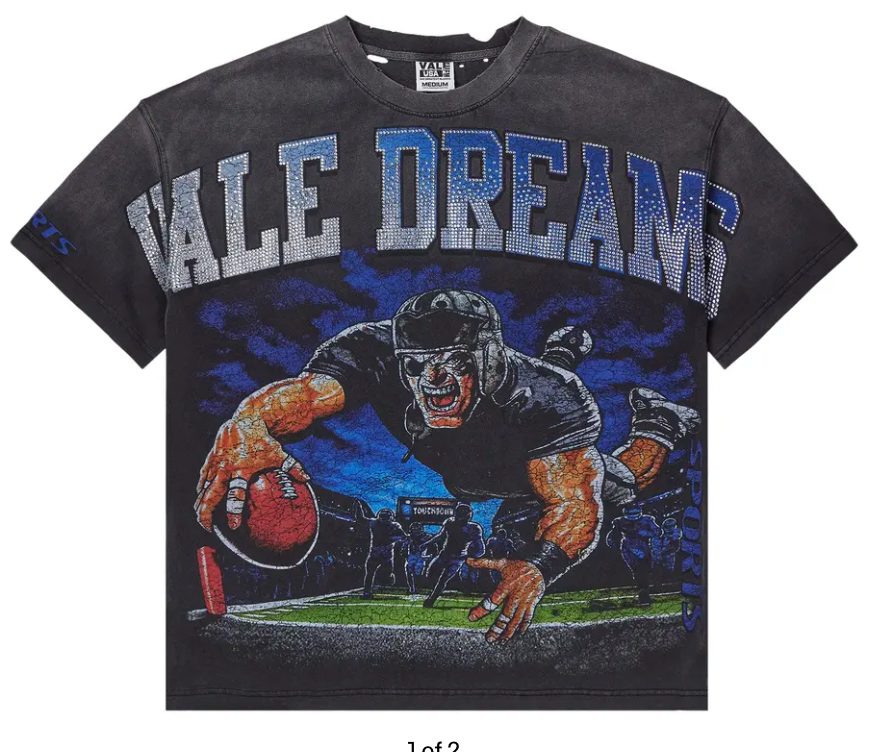 Vale Forever Gridiron Bling Tee Black