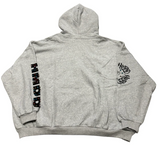 HAPPY MEMORIES DON'T DIE HMDD 'CHIMSTONE' GREY ZIP UP HOODIE