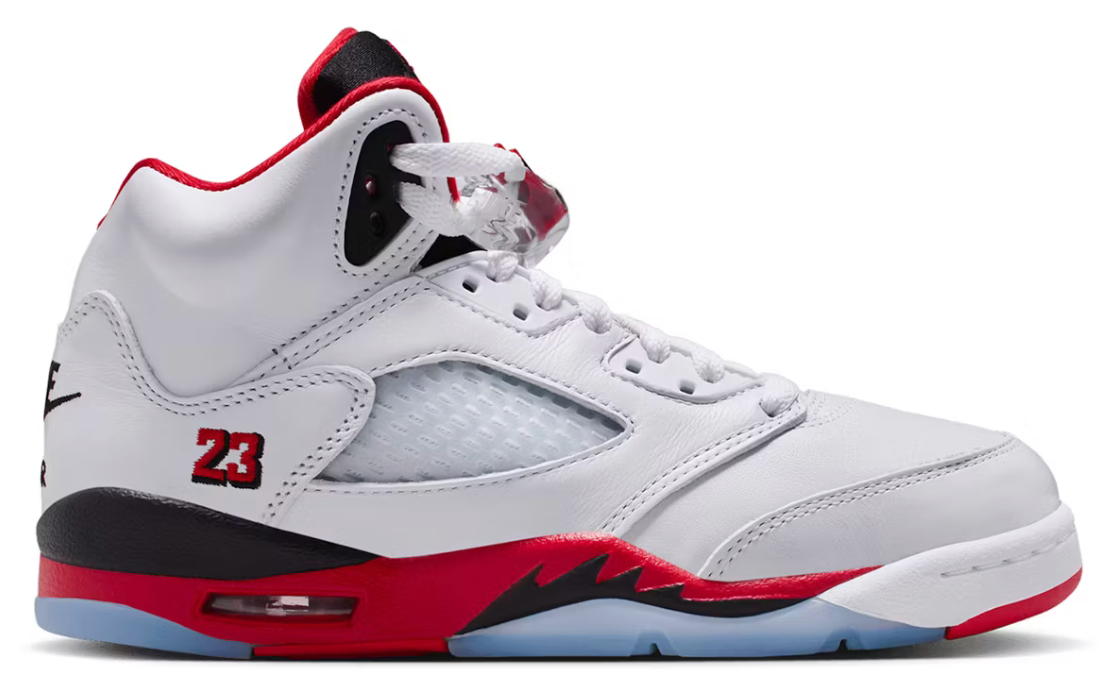 Jordan 5 Retro Fire Red Black Tongue (2025) (GS)