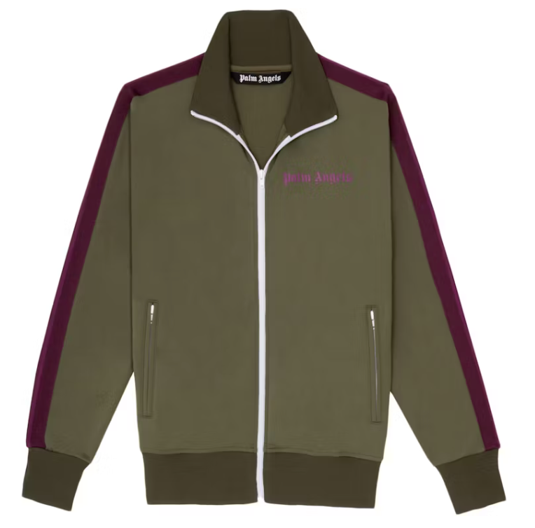 Palm Angels College Track Jacket Military/Purple