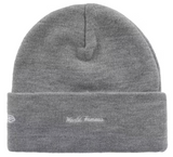 Supreme New Era Box Logo Beanie (FW25) Heather Grey