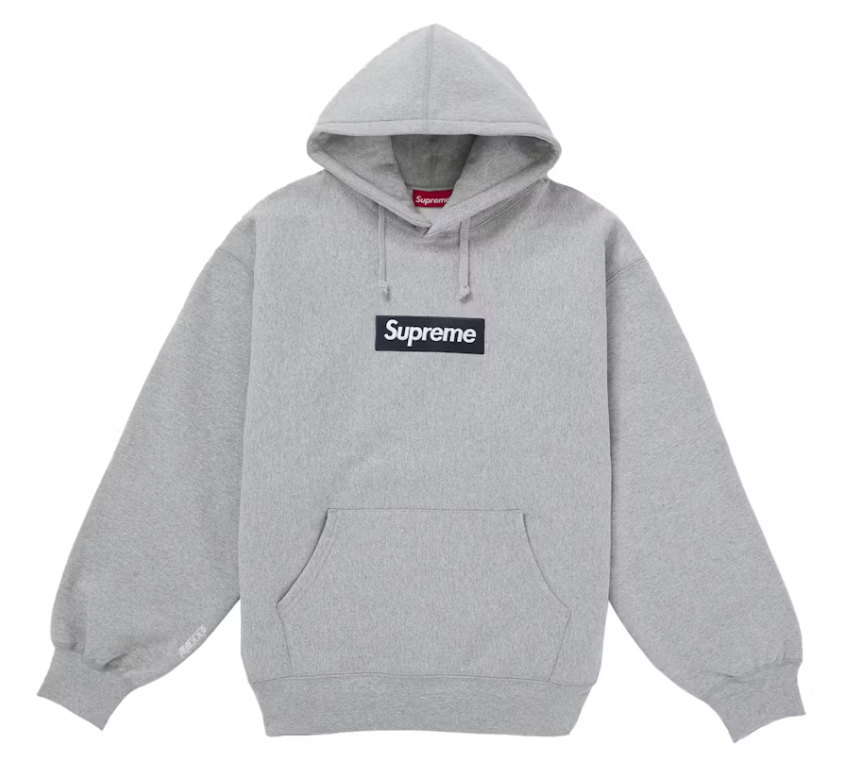 Supreme Box Logo Hooded Sweatshirt (FW25) Heather Grey