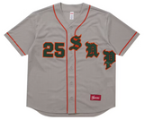 Supreme Old English Baseball Jersey Grey