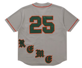 Supreme Old English Baseball Jersey Grey