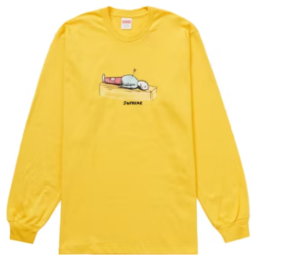 Supreme Neil Blender Arrow L/S Tee Yellow