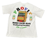 Profit Brand Born to Be rich White Tee
