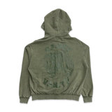 Saint Vanity "French Terry" Green Zip-Up Hoodie