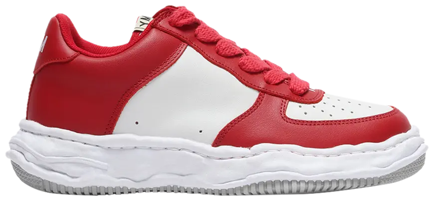 Maison Mihara Yasuhiro Wayne OG Sole Leather Low 'Red White'