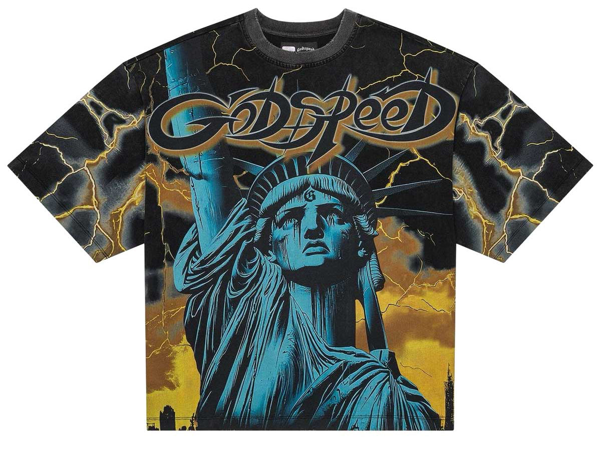 GODSPEED VOLTAGE TEE BLACK/YELLOW