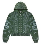 vale forever green paisley bandana jacket