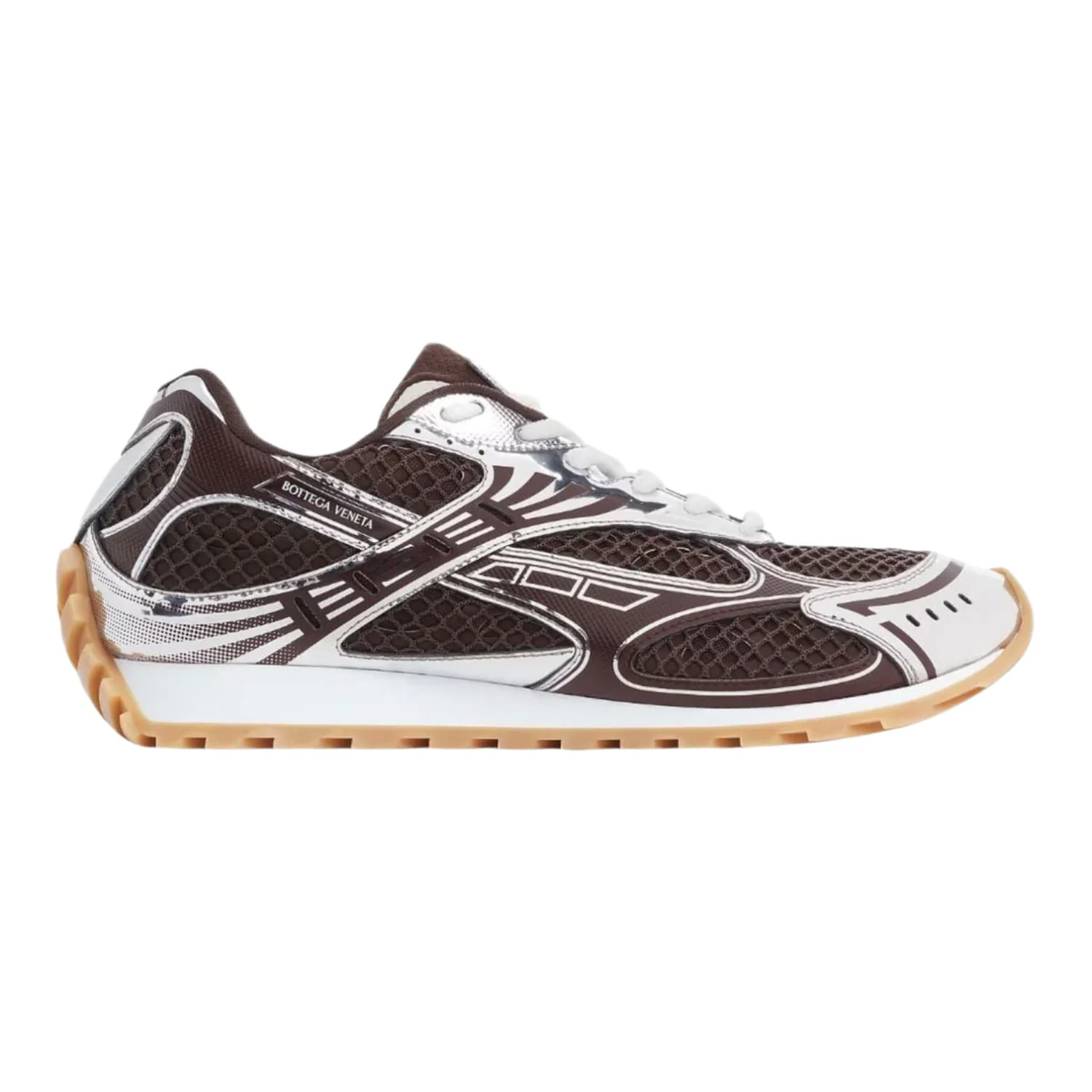 Bottega Veneta Orbit Brown Silver
