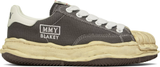 MAISON MIHARA YASUHIRO Gray Blakey OG Dyed Sole Canvas Low-Top Sneakers