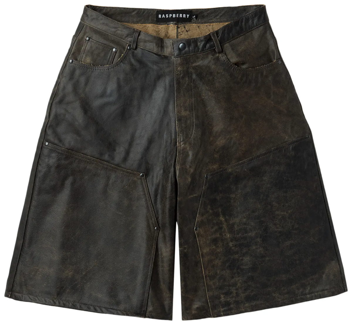 GV Gallery Rusted Chocolate Leather Shorts 'Brown'