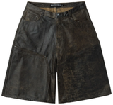 GV Gallery Rusted Chocolate Leather Shorts 'Brown'