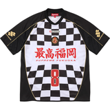 Checkerboard Soccer Jersey Black