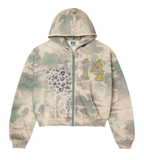 Vale Forever CHEETAH CAMO ZIP UP