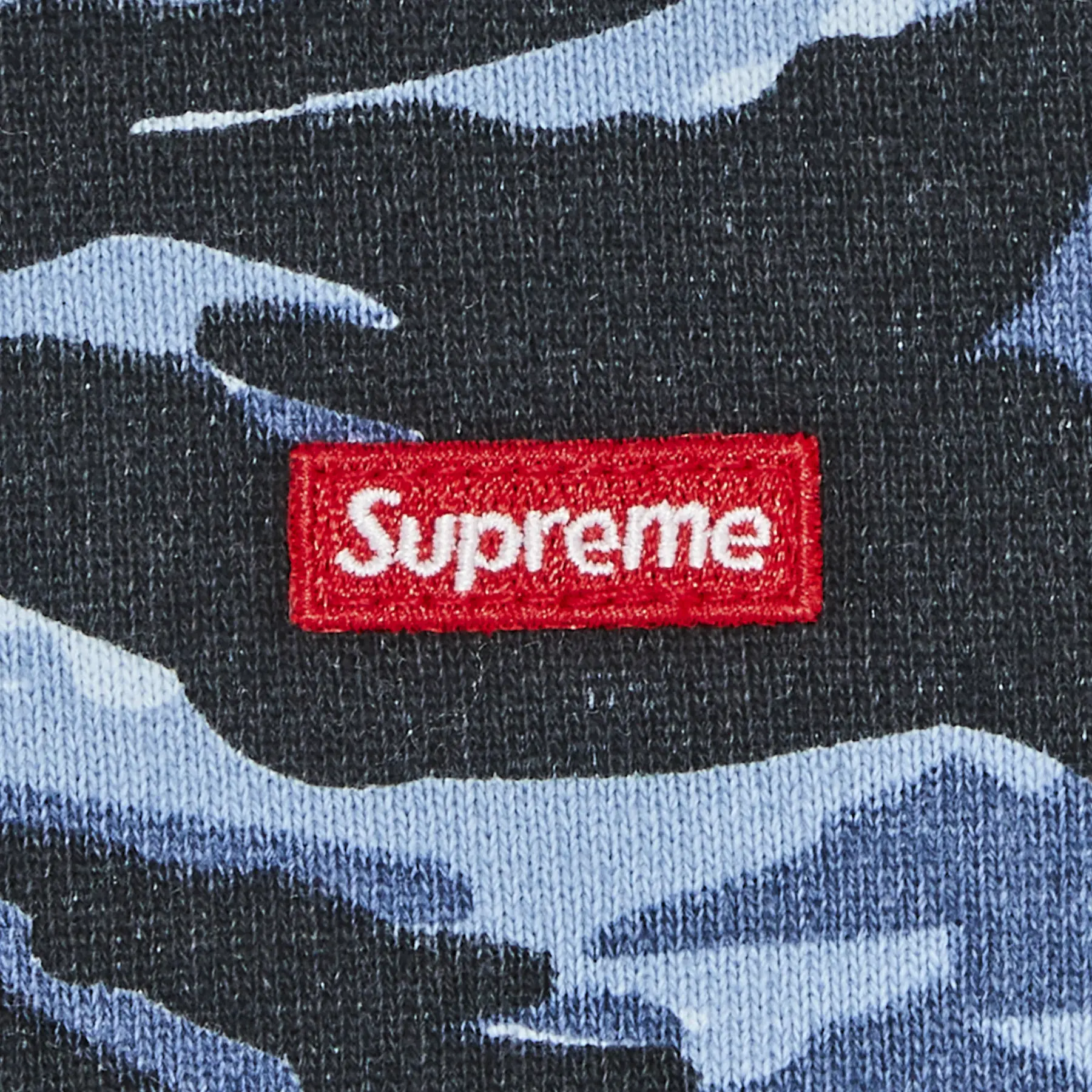 Supreme Small Box Hooded Sweatshirt 'Blue Tiger Camo'
