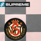Checkerboard Soccer Jersey Pink
