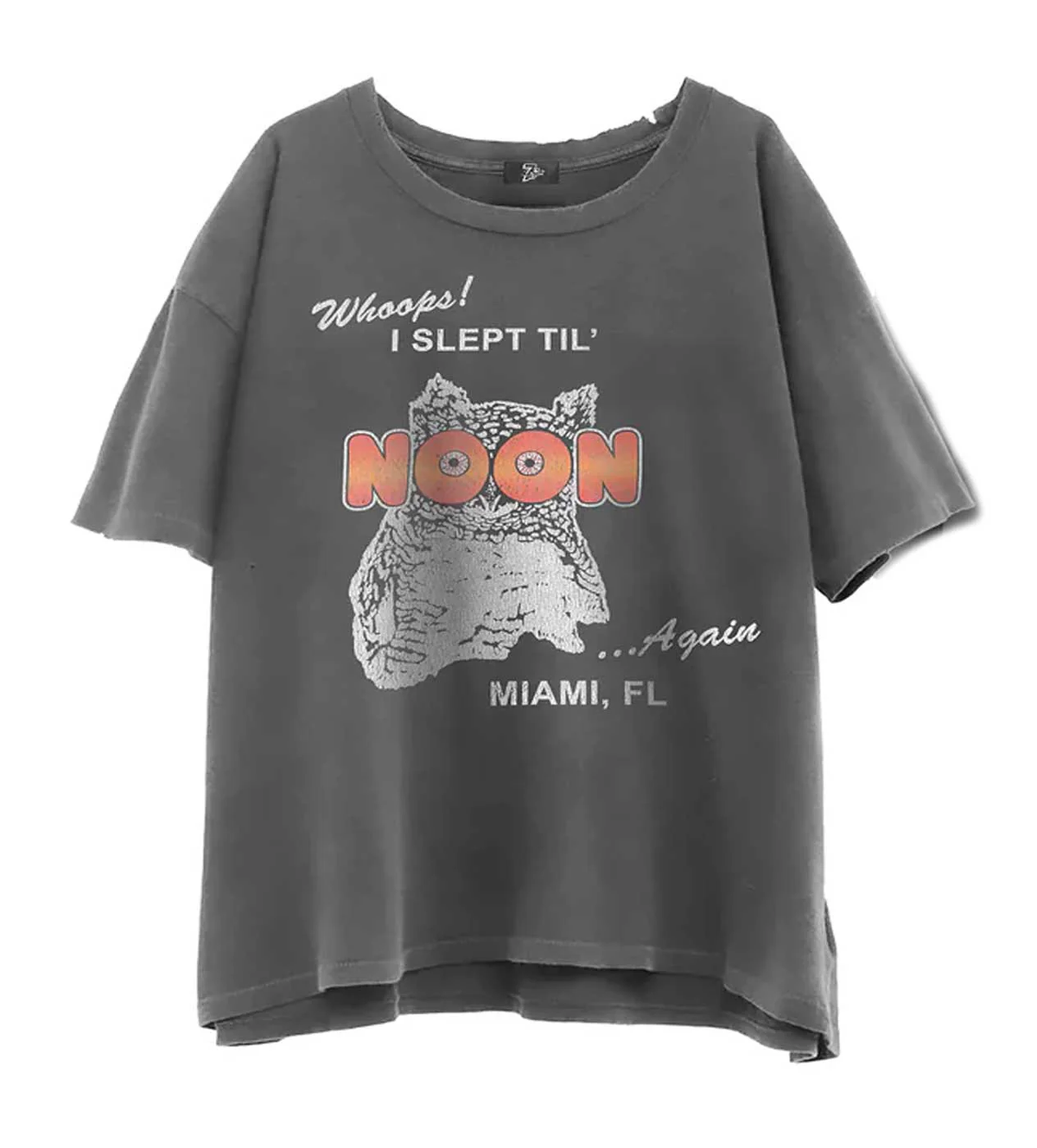 TRIPLE SEVENS NIGHT OWL TEE BLACK