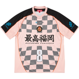 Checkerboard Soccer Jersey Pink