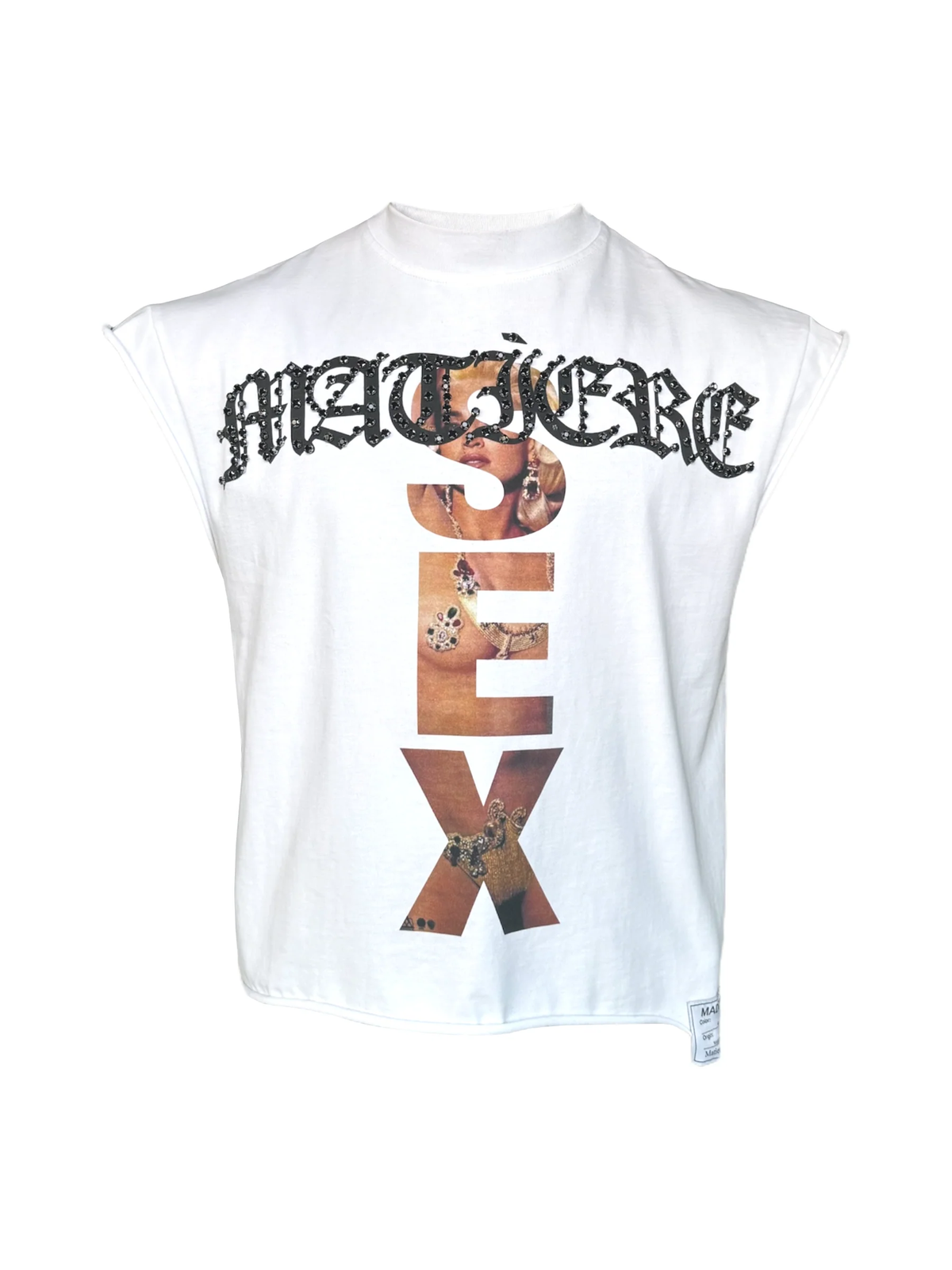 Matiere De Desirs MADONNA CUTOFF T-SHIRT ‘WHITE’