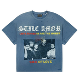Stile De Amor Navy Love Bomber T-Shirt