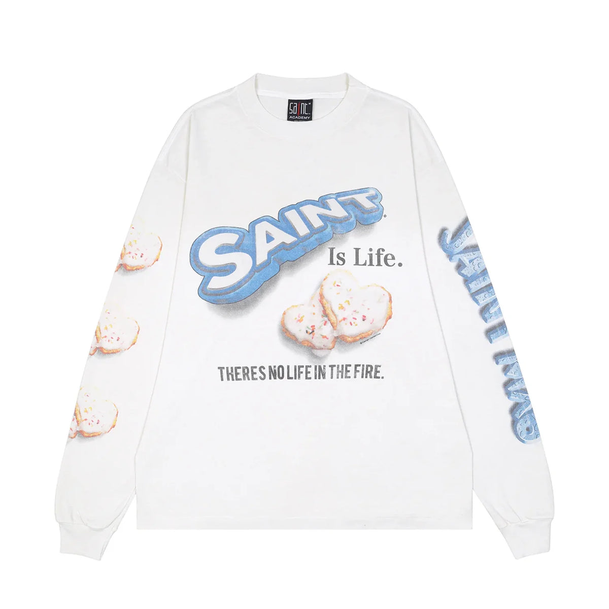 Saint Michael x Shermer Academy Love Cookie Long Sleeve White