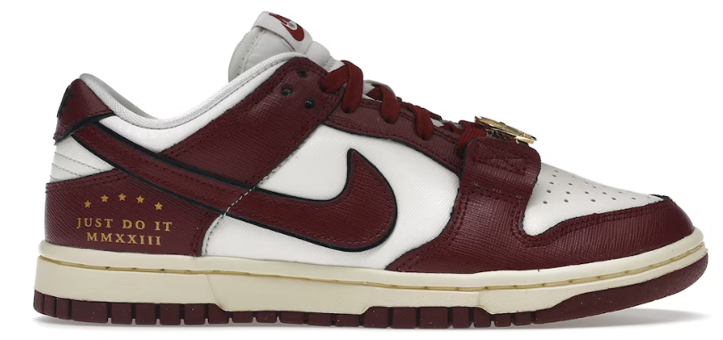 Nike Dunk Low SE Just Do It Sail Team Red (Women's) USED