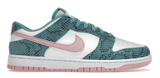 Nike Dunk Low Snakeskin Washed Teal Bleached Coral