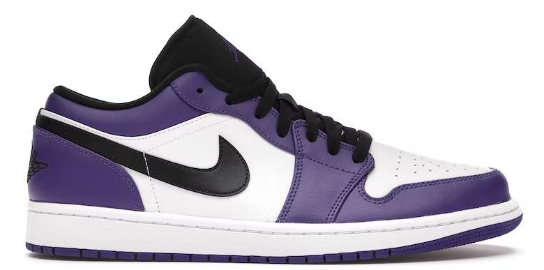 Jordan 1 Low Court Purple White